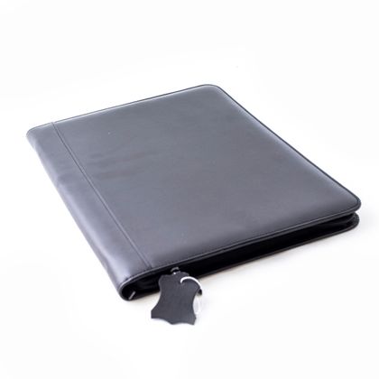 A4 Bettoni Leather Zipped Folder